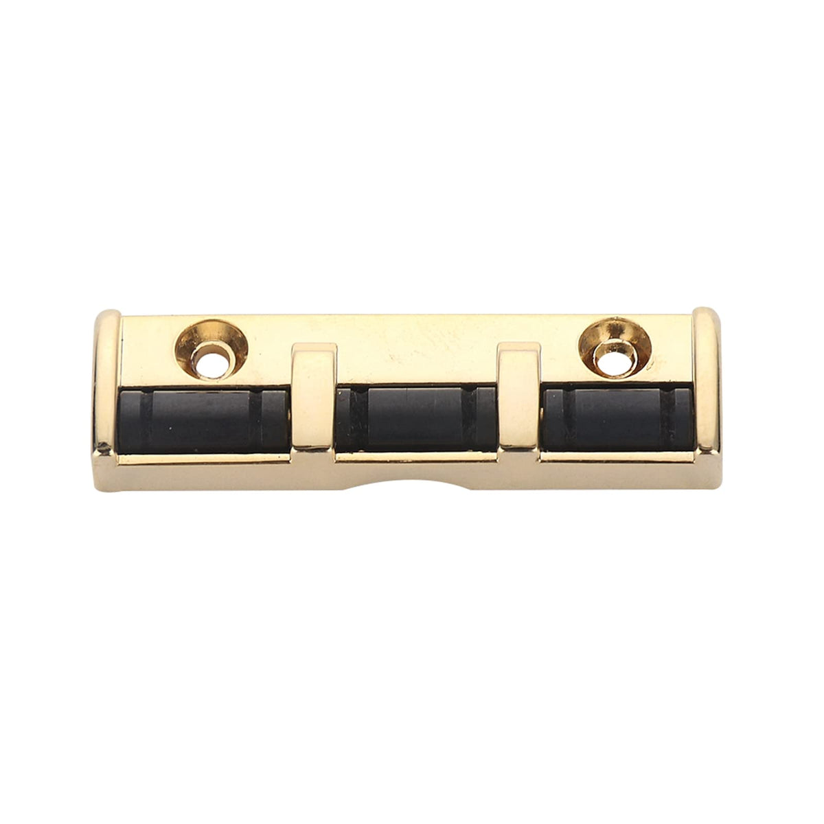 Xiyangjuan 6 String Metal Guitar Roller Nut 3 Saddles With Screws Compatible With Strat Or Tele Electric Guitar (Gold)