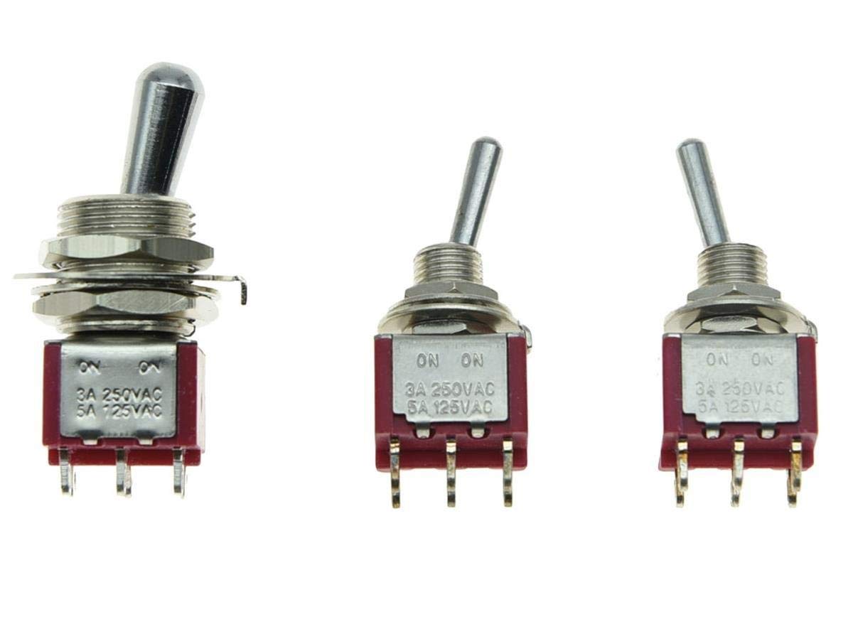 Salecom Guitar Fat Bat Toggle Switch Dpdt 2 Way On On With 2 Mini On On Toggle Switches