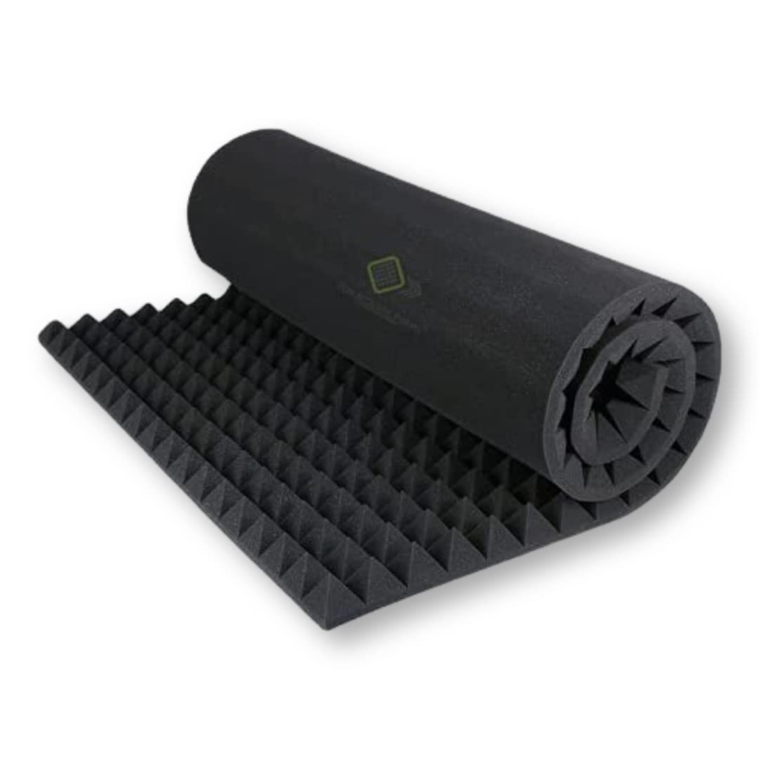 YGM Acoustic Foams 6x3 Sheet Pyramid 38 Density Soundproofing Padding absorbption Studio Sound Acoustic Foam | Control Echo & Re