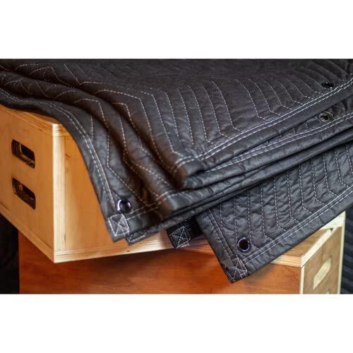 Filmcraft Studio Sound Blanket with Grommets 72 by 80 inch Heavy Duty Polyester (3 Pack)