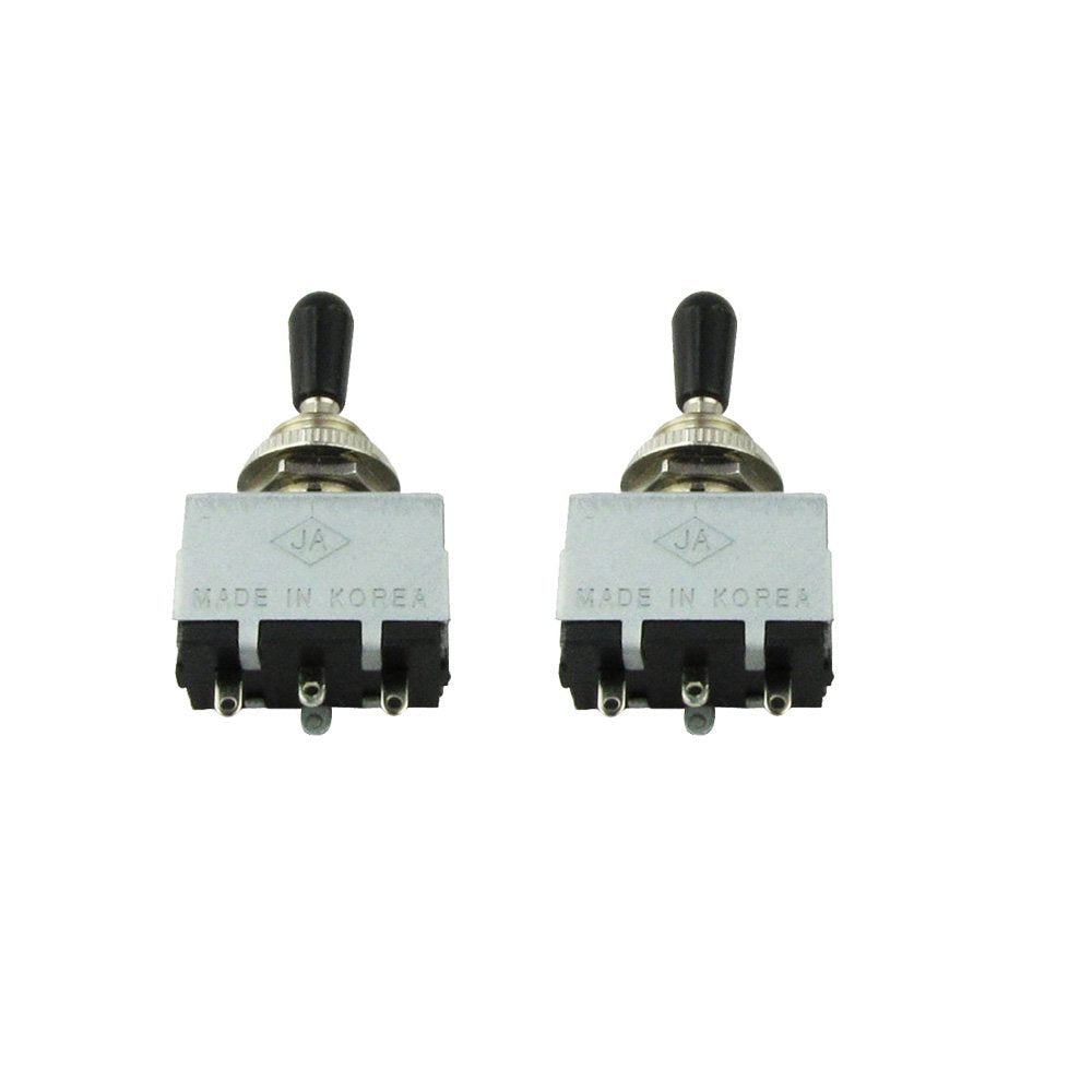 Musiclily Metric 3 Way Enclosed Guitar Pickup Selector Toggle Switch For Epiphone Les Paul Style Electric Guitar Replacement, Bl