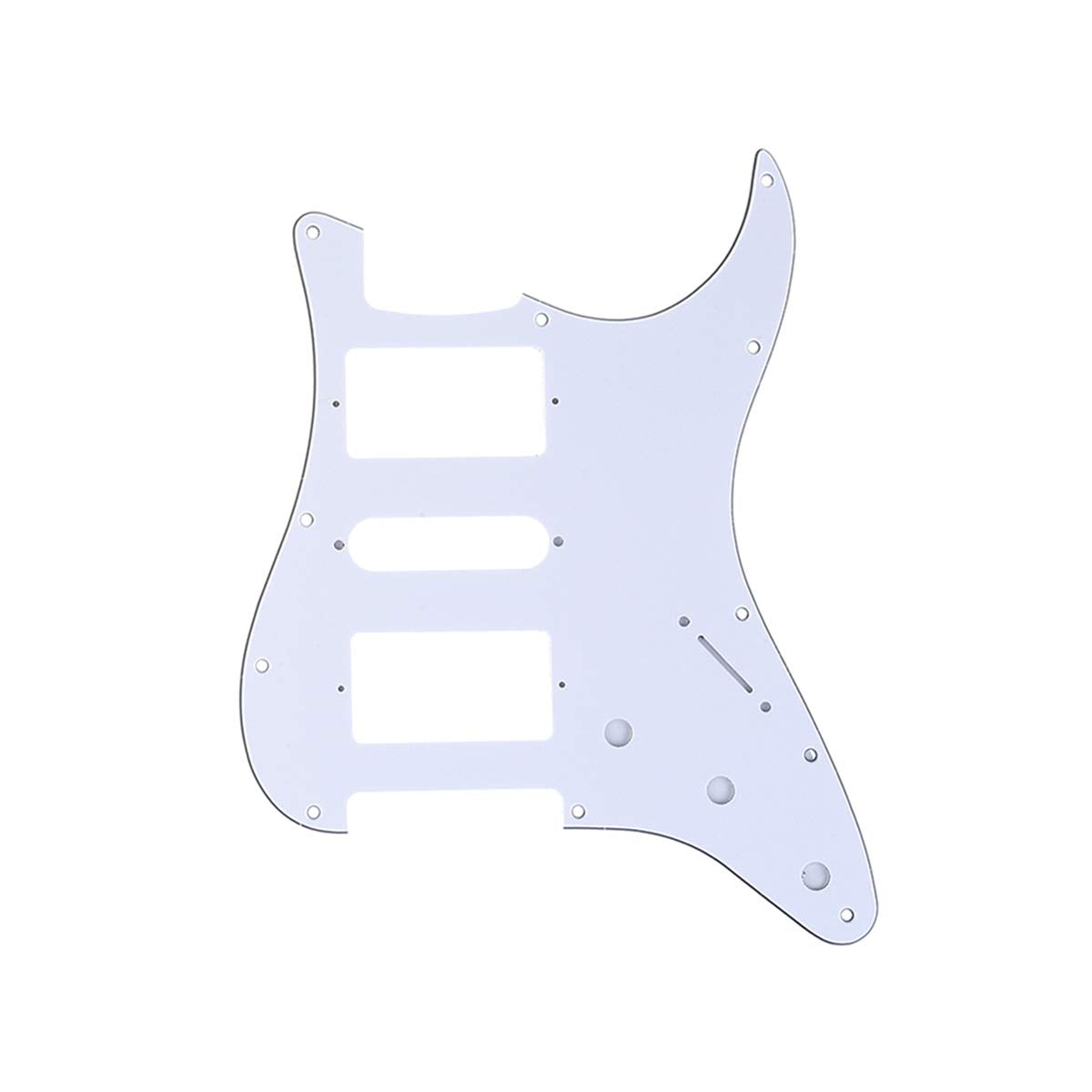 Musiclily Pro 11 Hole Hsh Guitar Pickguard Scratch Plate For Fender Us/Mexico Standard Stratocaster Strat St Modern Style, 3Ply