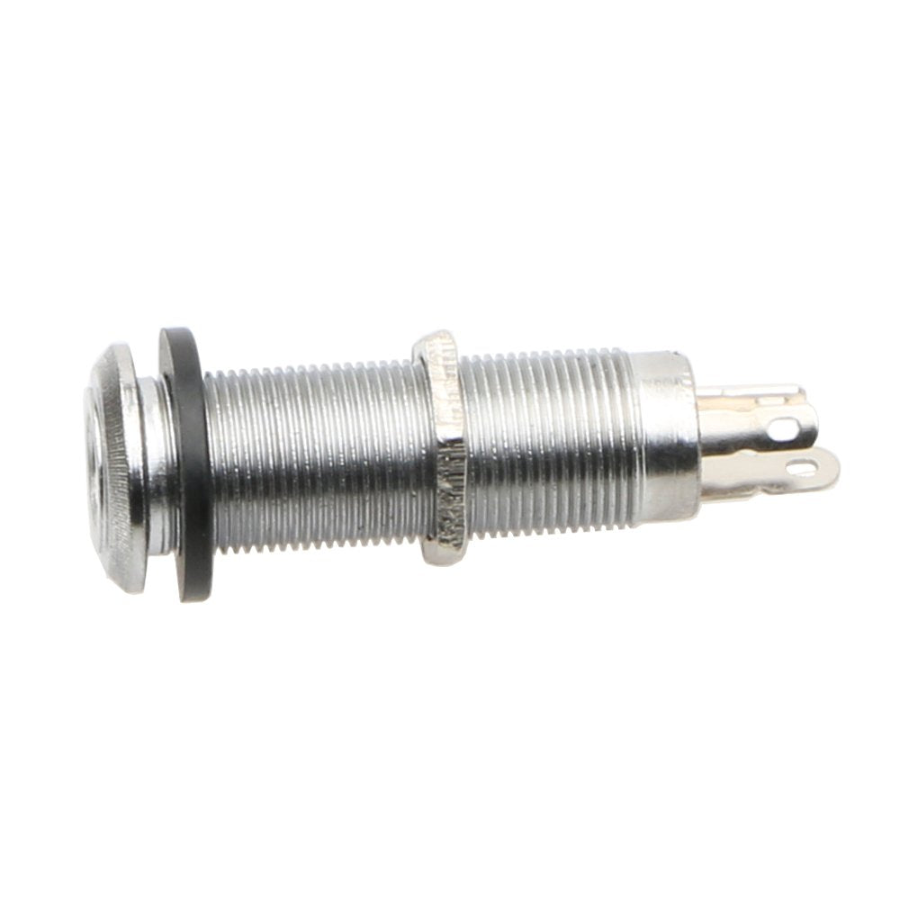 Swhmc 1/4Inches Electric Guitar Jack Chrome Threaded Cylinder Output Input Jack Sockets For Electric Guitar