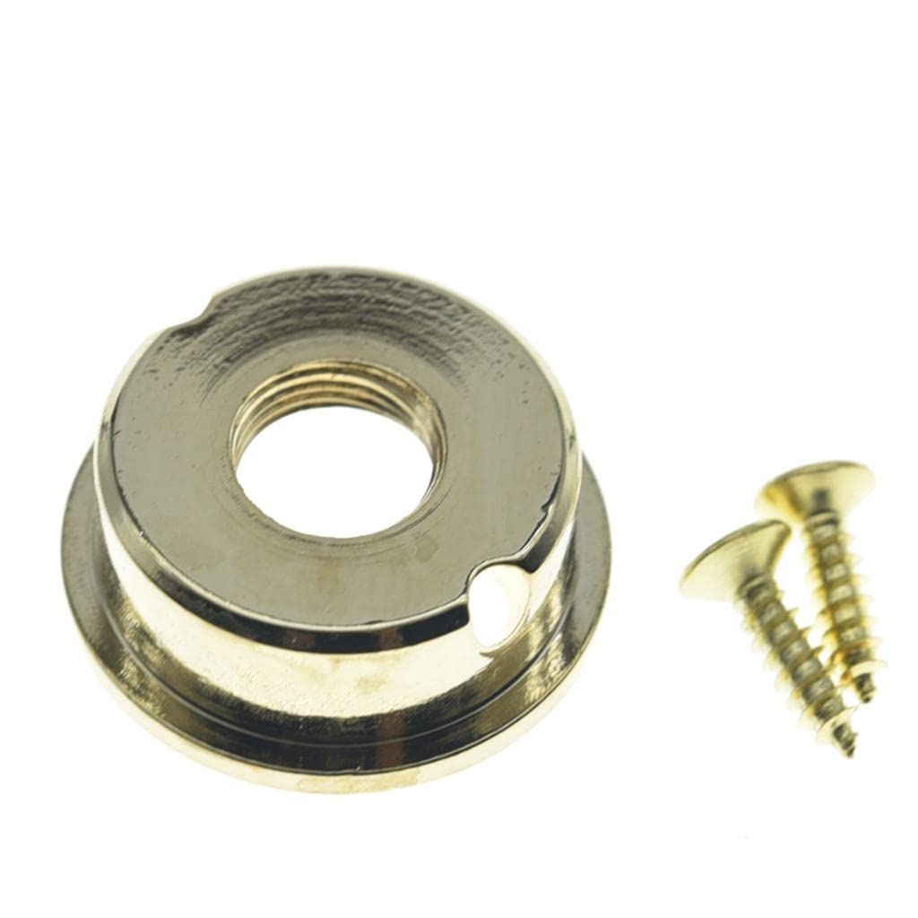 Dopro Metric Electric Guitar Jackplate Brass Electrosocket Jack Plate and Screws Fits Import Style Tele/Telecaster Gold
