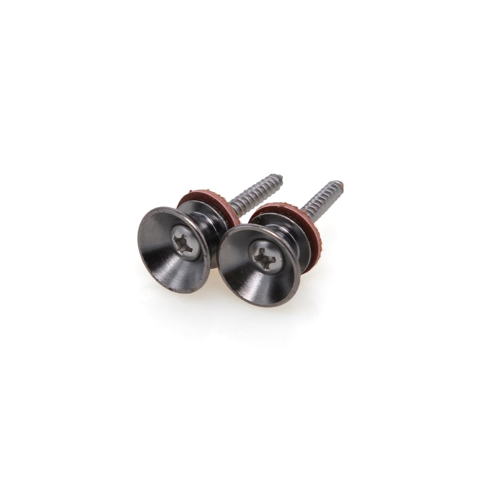 2 Pcs Guitar Strap Buttons Lock Guitar Strap Locks Pins with Mounting Screws Metal End Pins Anti Slipping Guitar Strap Lock Part