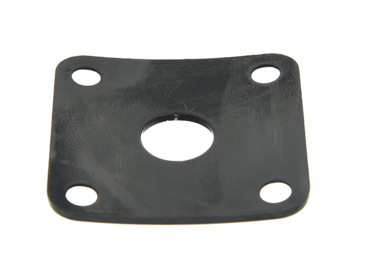 Dopro Black Metal Curved Base Bottom Jack Plate Square Jackplate for USA LP Les Paul
