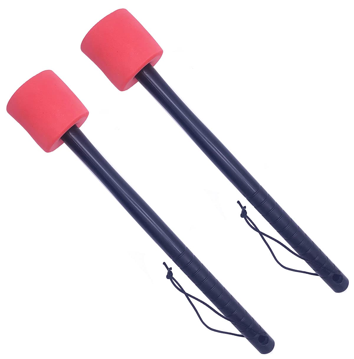 TUOREN 2 Pack Bass Drum Mallets Soft EVA Foam Drum Stick with Black Anti-slip Handle for Marching Band