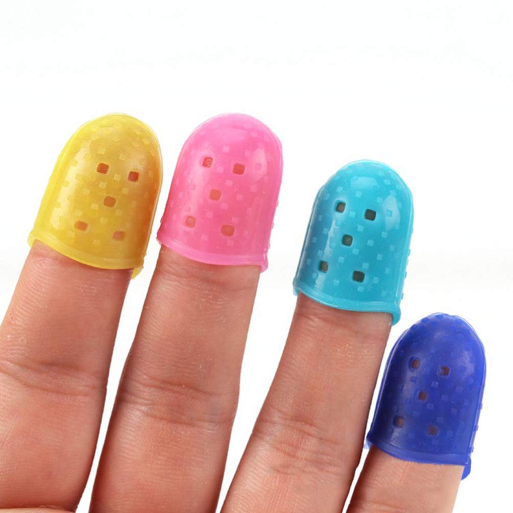 Guitar Accessories Kids Guitars Finger Thumb Picks Guitar Finger Protectors Silicone Finger Guards for Ukulele Electric Guitar S