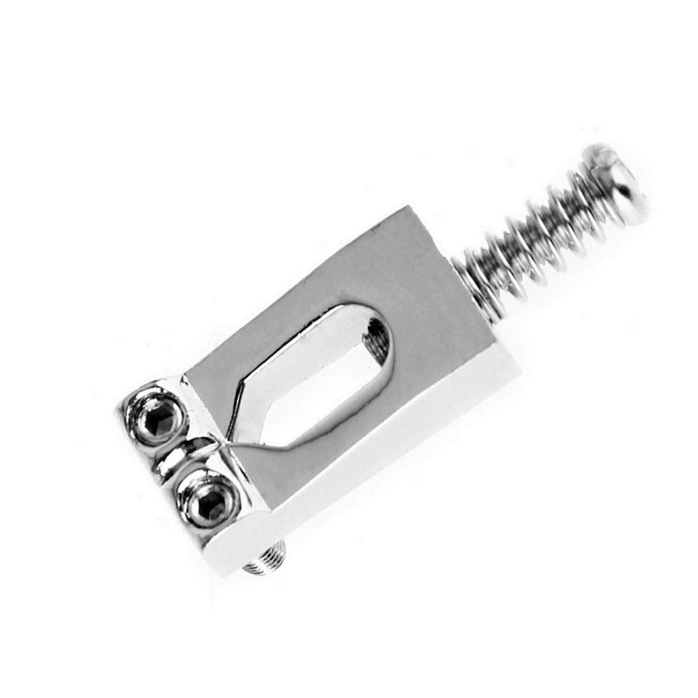 Jiayouy 6 Pcs Tremolo Electric Guitar Bridge Saddle with Wrench Set for Fender Strat Stratocaster Tele Telecaster Electric Guita