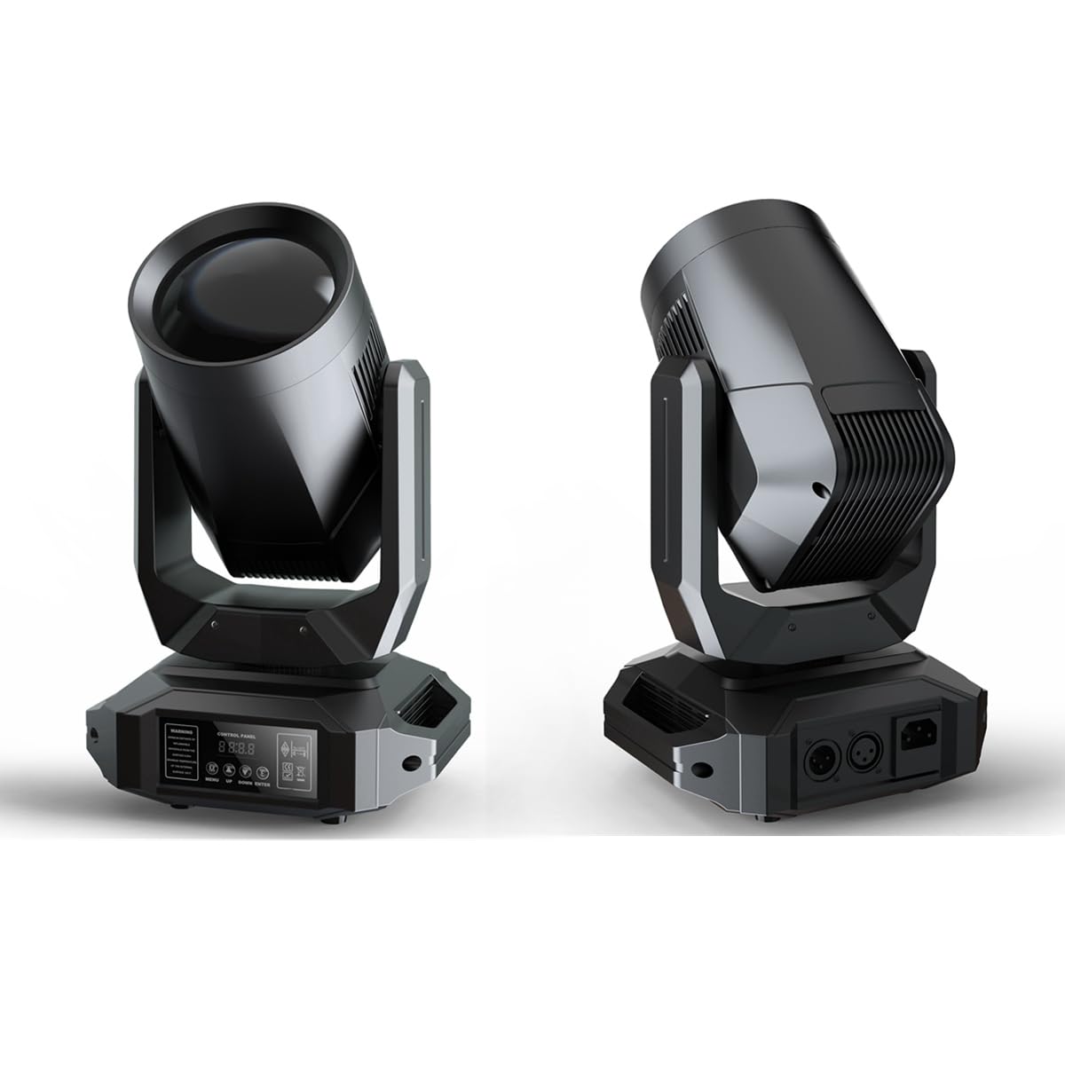 Moving Head Light 180W with 24-Facet Prism and 8 Gobos 8 Colors 12 Channels Pin Spot Lighting for Stage Party Wedding DJ KTV Dis