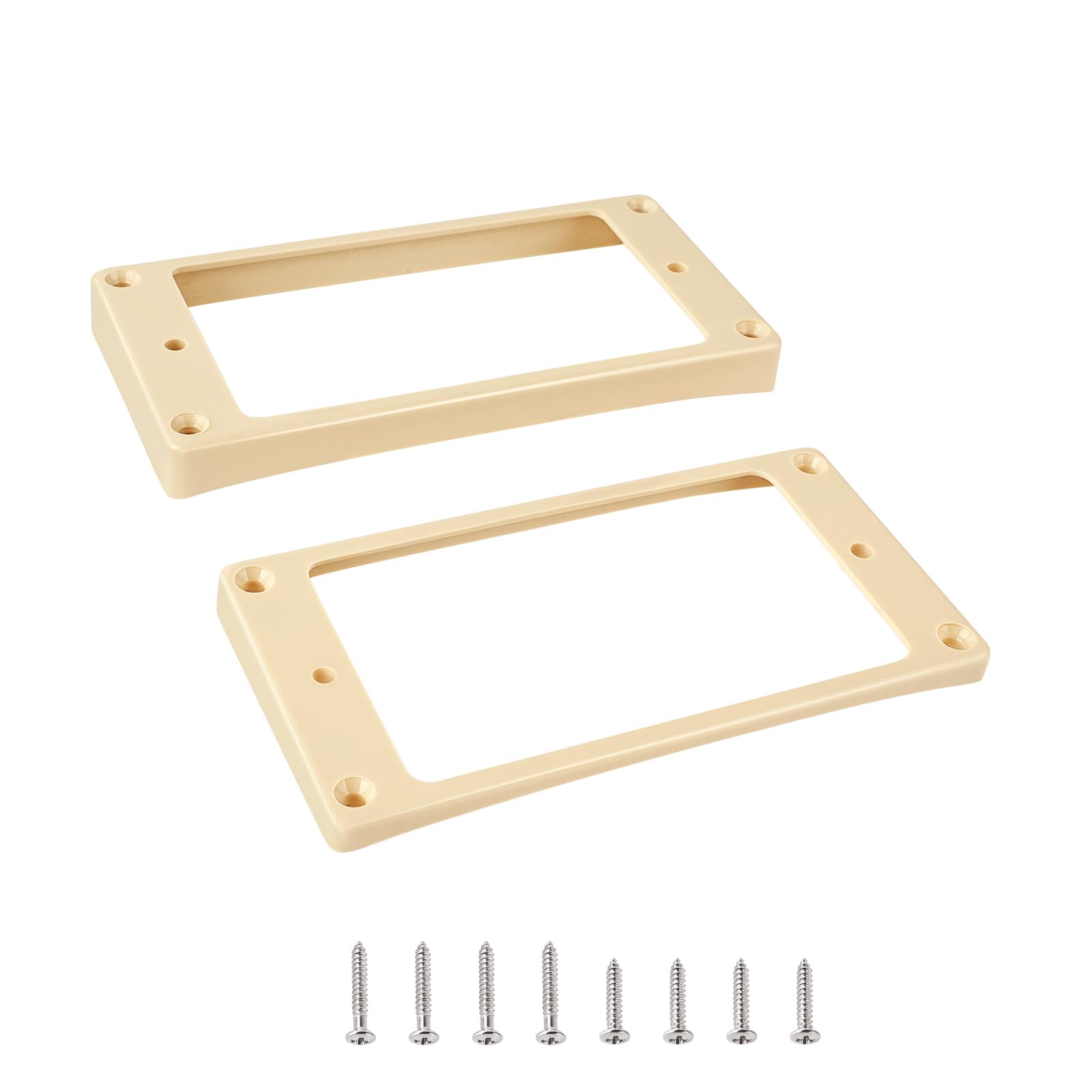Banworks Humbucker Rings Plastic Slanted Top Curved Bottom Humbucker Pickup Covers Neck 5-7mm & Bridge 8.8-10mm Guitar Pickup Fr