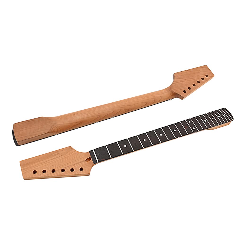 Ogdni Guitar Neck Roasted Maple Rosewood Fingerboard,Half Paddle Headstock 22 Frets,9.5'' (Gs71)