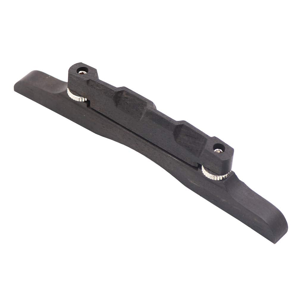 DISENS Ebony Mandolin Bridge Adjustable Guitar Strings Bridges Compensated Guitar Replacement Parts & Accessories