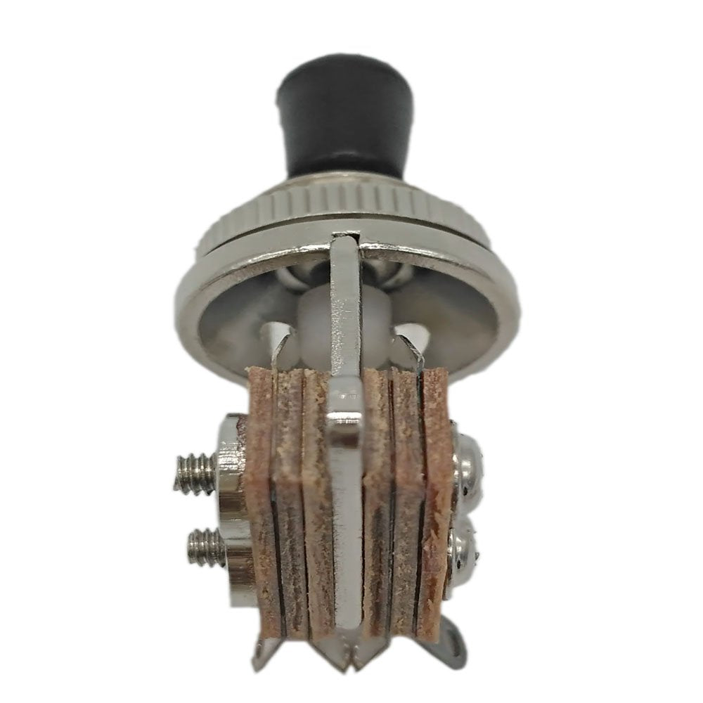 3 Way Short Straight Guitar Toggle Switch Pickup Selector for Gibson Epiphone Les Paul LP SG Electric Guitar (Silver)