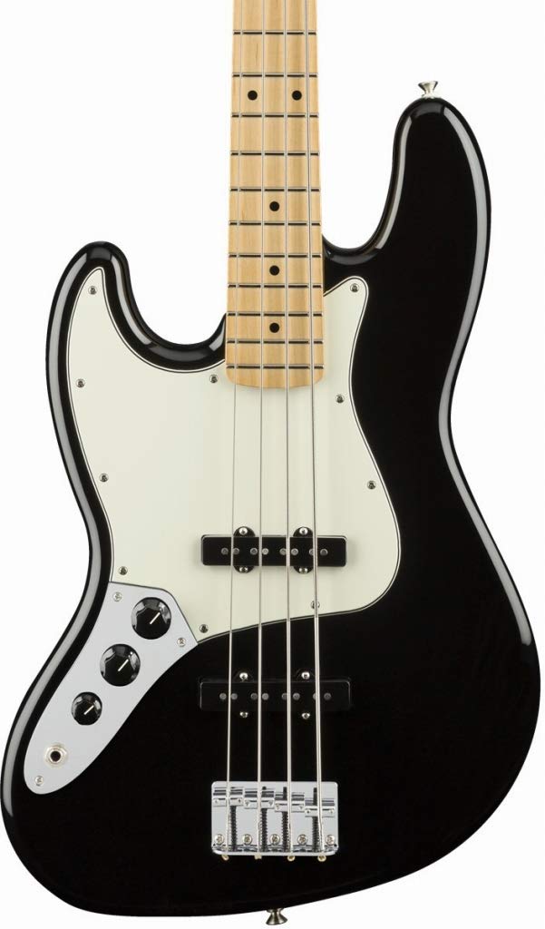 Fender Player Jazz Bass, Black, Left-Handed, Maple Fingerboard