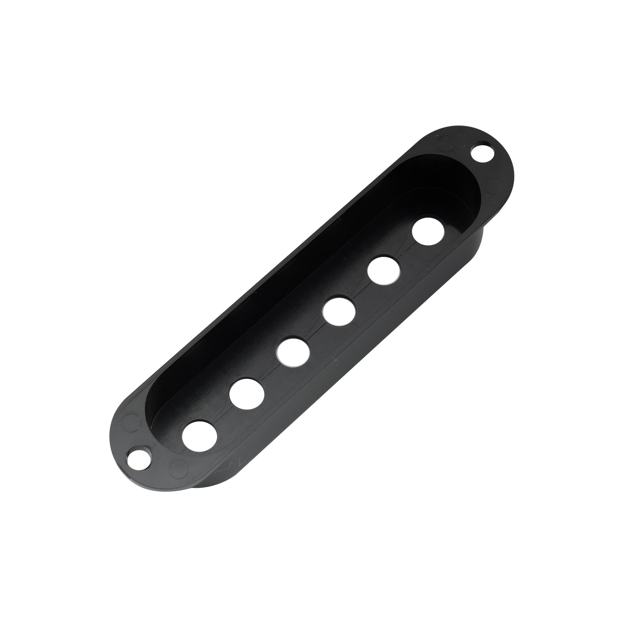 Musiclily Pro Plastic Guitar Single Coil Pickup Covers for USA/Mexico Strat Fender Stratocaster Electric Guitar, Black (Set of 3