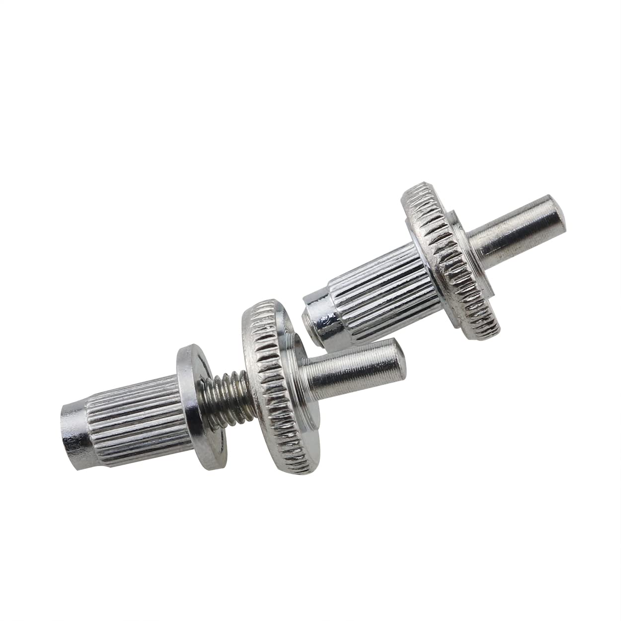 Ruiwaer 2PCS Bridge Posts Guitar Bridge Studs Bridge Post with Anchors Guitar Roller Saddle Bridge Tune-O-Matic Bridge, Silver