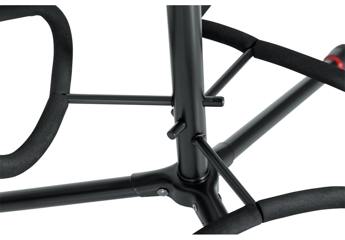Gator Frameworks Adjustable Triple Guitar Stand, Holds (3) Electric or Acoustic Guitars (GFW-GTR-3000)
