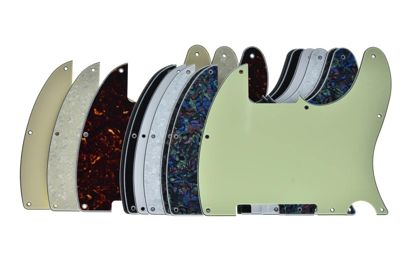 Dopro 8 Hole Tele Blank Guitar Pickguard Scratch Plate for FD Telecaster Esquire Mattle Black