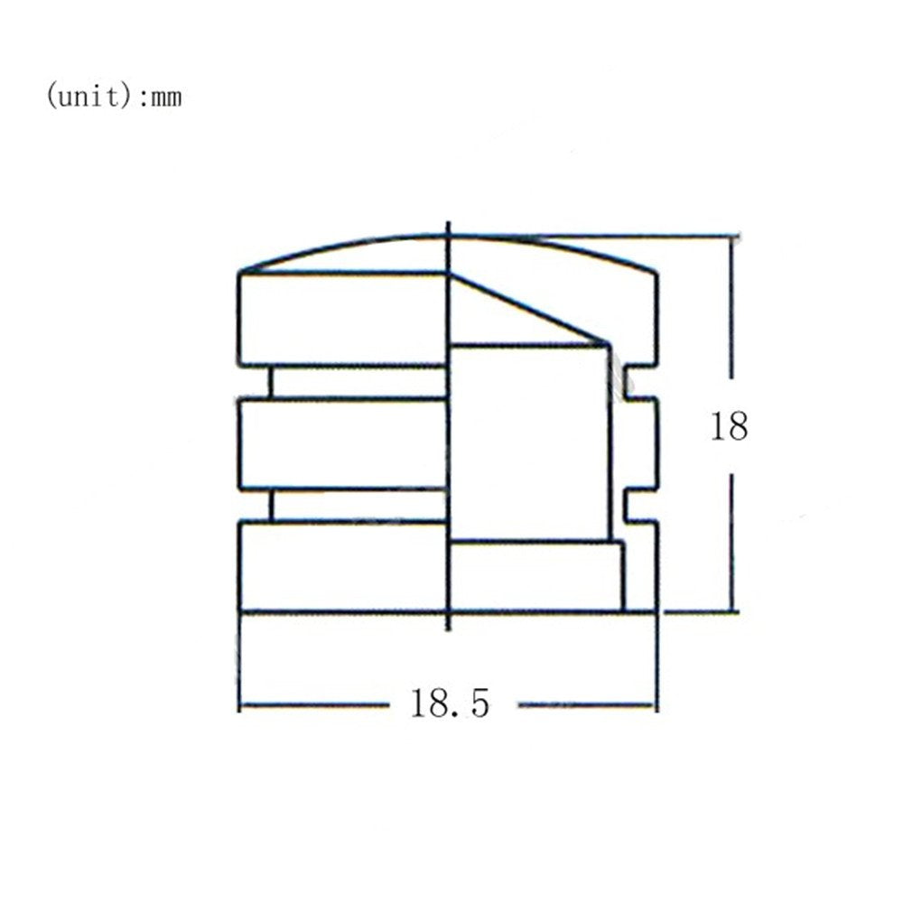 JD Electric Guitar Bass Dome Knobs Metal Volume Tone Control Knobs Turn Buttons O-Ring Pack of 4 (Black)