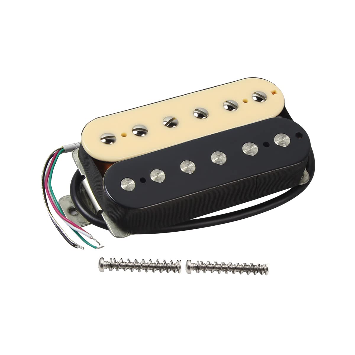 FLEOR Alnico 2 Humbucker Pickup HBA2 Electric Guitar Humbucker Neck and Bridge Pickup Set-Zebra