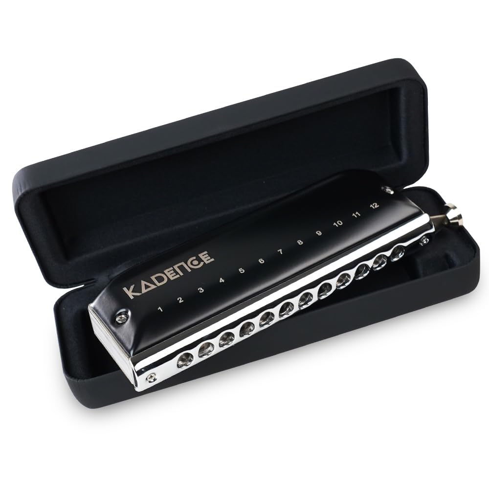 Kadence Sc12 Home Series 12-Hole Chromatic Harmonica (Mouth Organ) | C Major | Brass Reed Plates | Stainless Steel Coverplates |