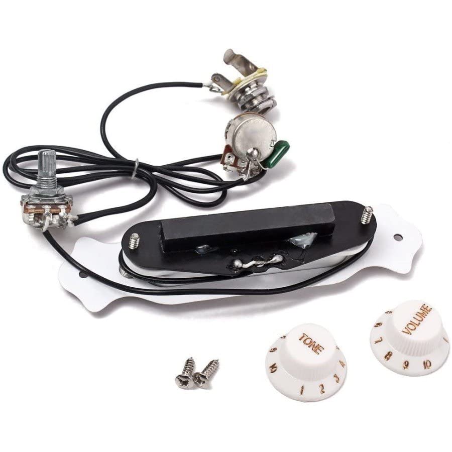 JOINSI 1 sets Pre-wired 6-string Cigar Box Guitar Pickup Soundhole Harness with Picks, Volume & Tone for Electric Guitar
