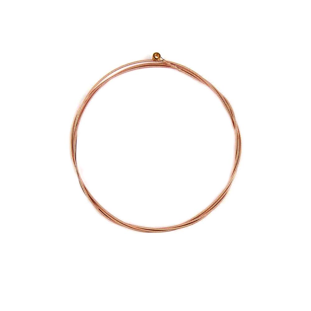 5Pcs Acoustic Guitar Low E Strings Well Balanced Light Tension Resistant Rust Prevent Brass Acoustic Tone E-6Th (E-6Th)