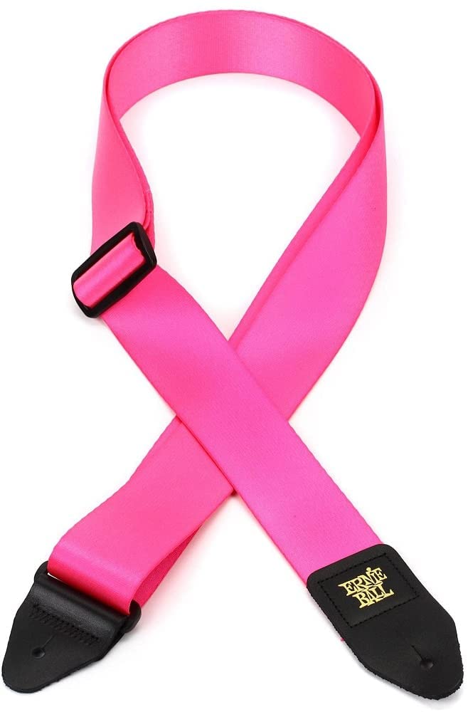 Ernie Ball Premium Guitar Strap, Neon Pink (P05321)