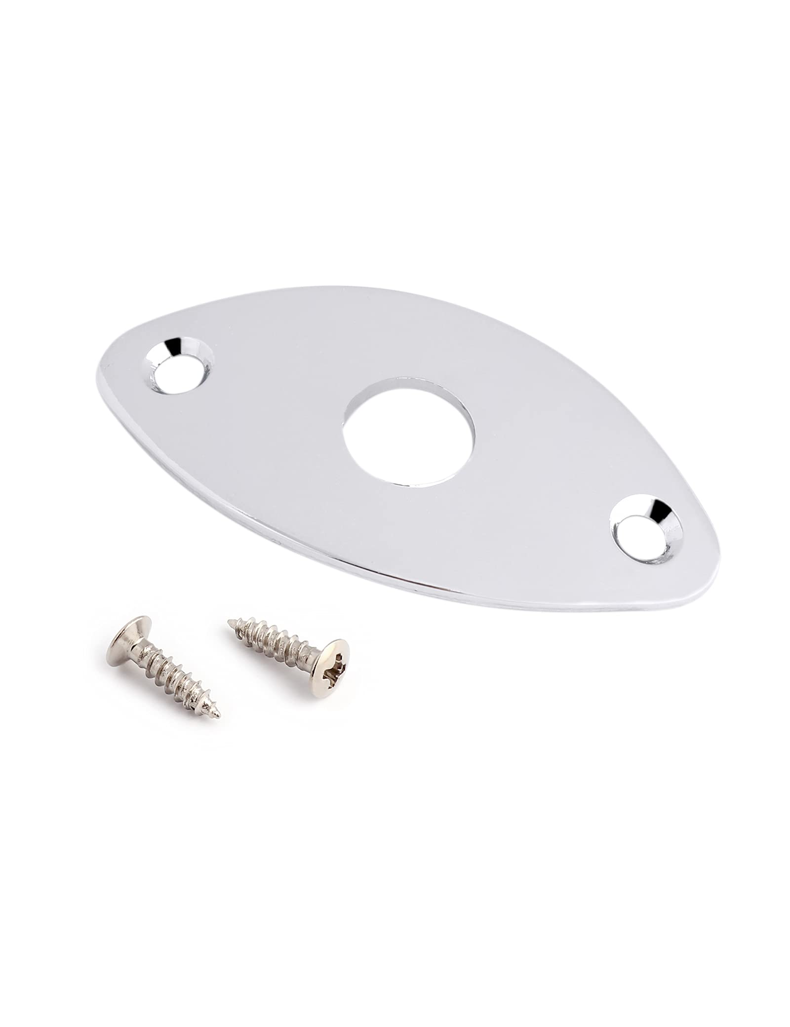 Bogart Guitar Jack Socket Plate Curved Oval Football Style Output Jack Plate Compatible With Les Paul Ibanez Jackson Guitar Or B