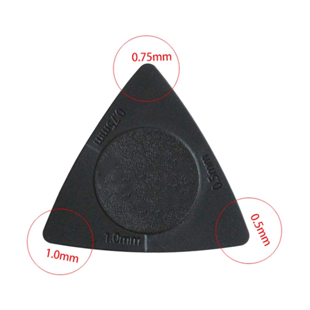 Milisten 20pcs Guitar Pick Non-slip Grip Folk Guitar Picks Sticked Triangle Guitar Picks Anti-slip Style