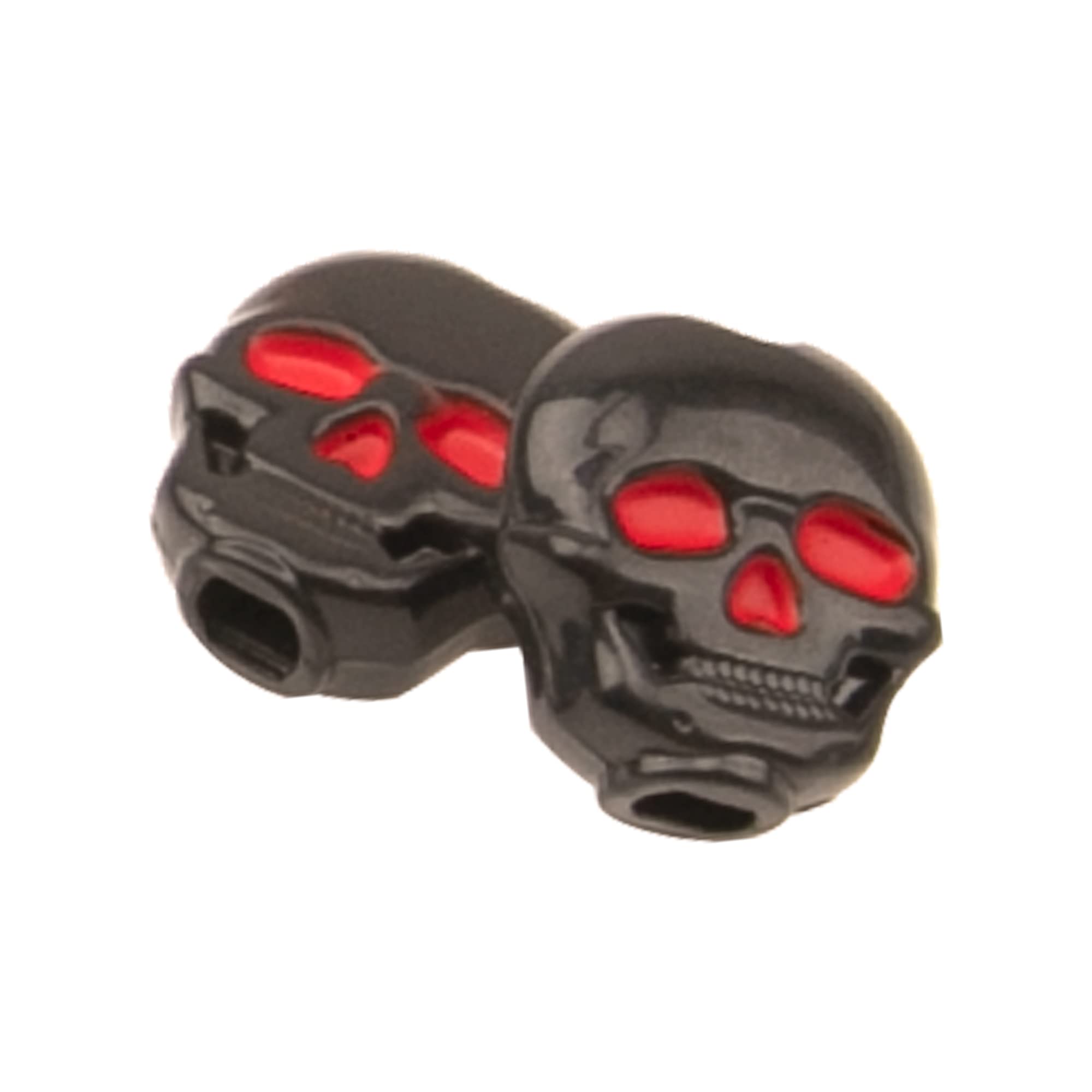 6Pcs Yootones Guitar Tuning Peg Cap, Skull Shape Tuning Key Button hat Compatible with Folk, Electric and Acoustic Guitar (Black