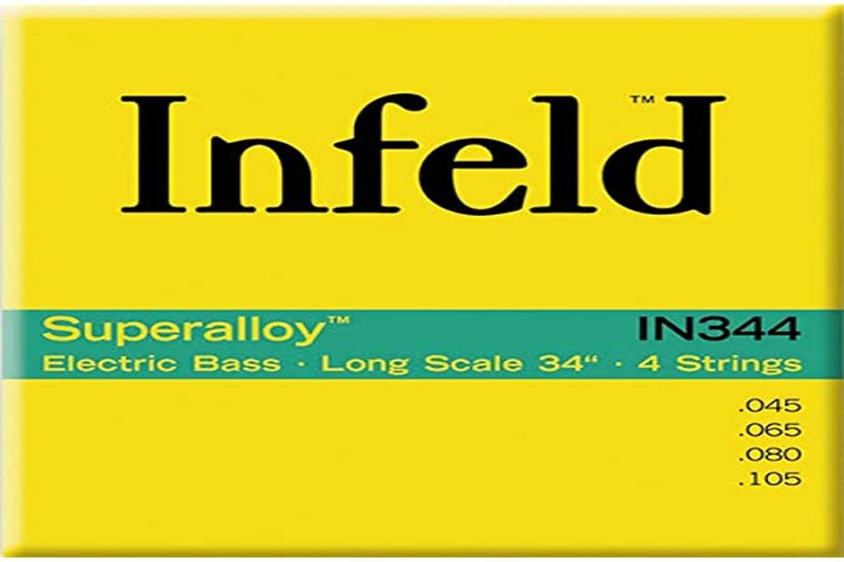 Thomastik-Infeld In344 Bass Strings, 4-String Set, 34-Inch, In344, Super Alloy Round Wound