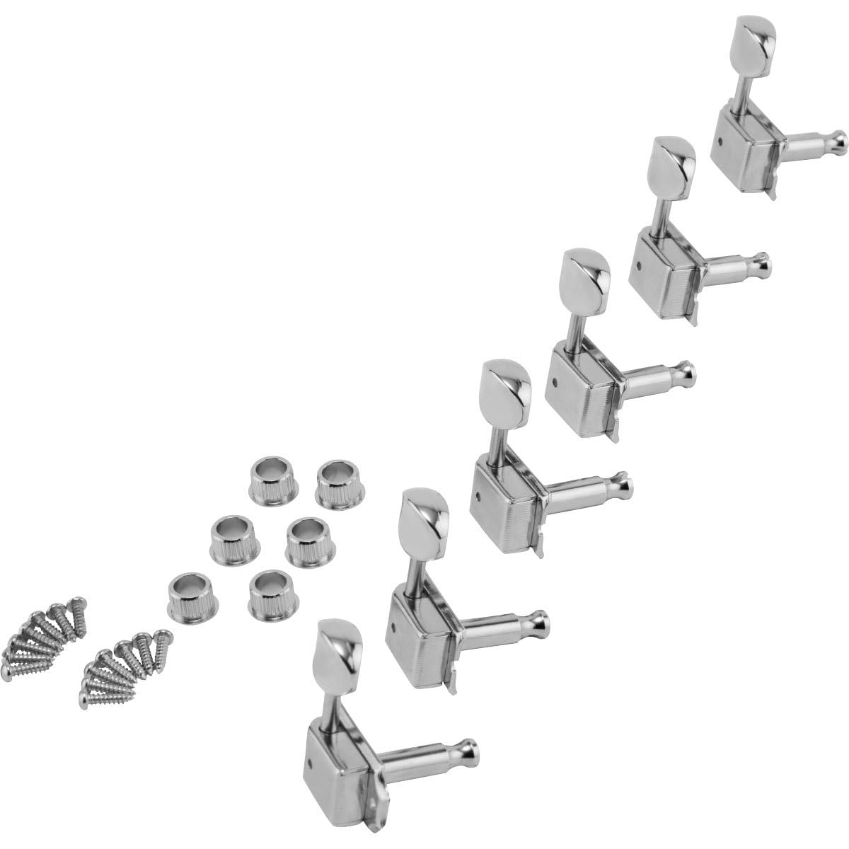 Fender American Vintage Staggered Tuning Machines, Nickel/Chrome, (6)