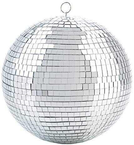 Alytimes Mirror Disco Ball - 8-Inch Cool And Fun Silver Hanging Party Disco Ball -Big Party Decorations, Party Design