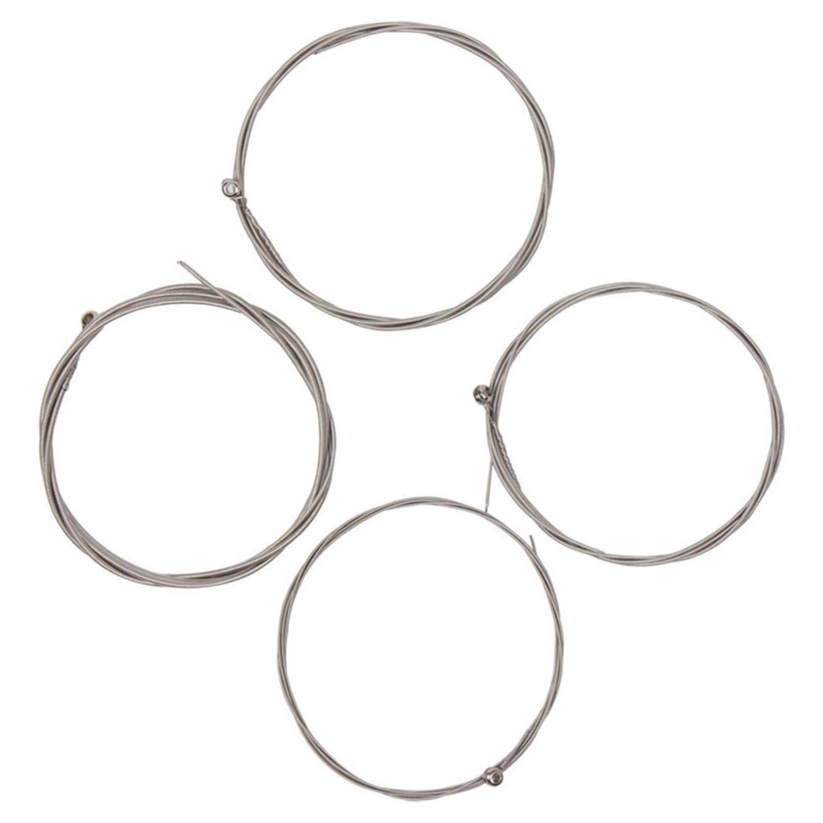 Ibasenice 4Pcs Electric Bass Strings Coated Compatible Various Bass Guitars For Beginners Professionals Crisp Sound Quality