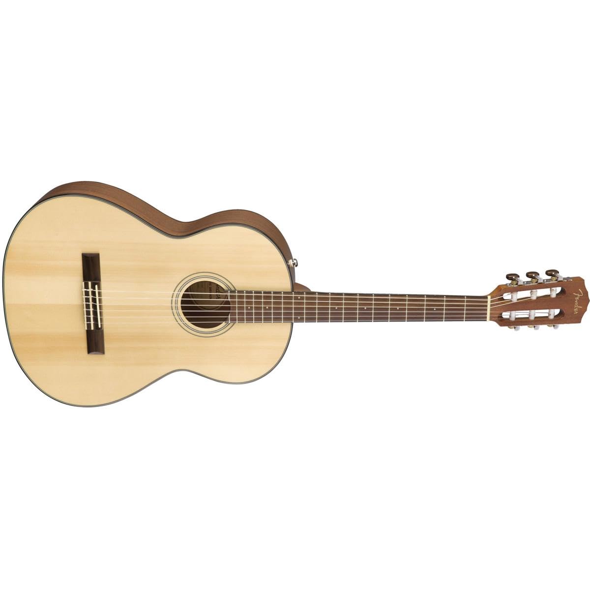 Fender CN-60S Concert Nylon String Acoustic Guitar, with 2-Year Warranty, Natural
