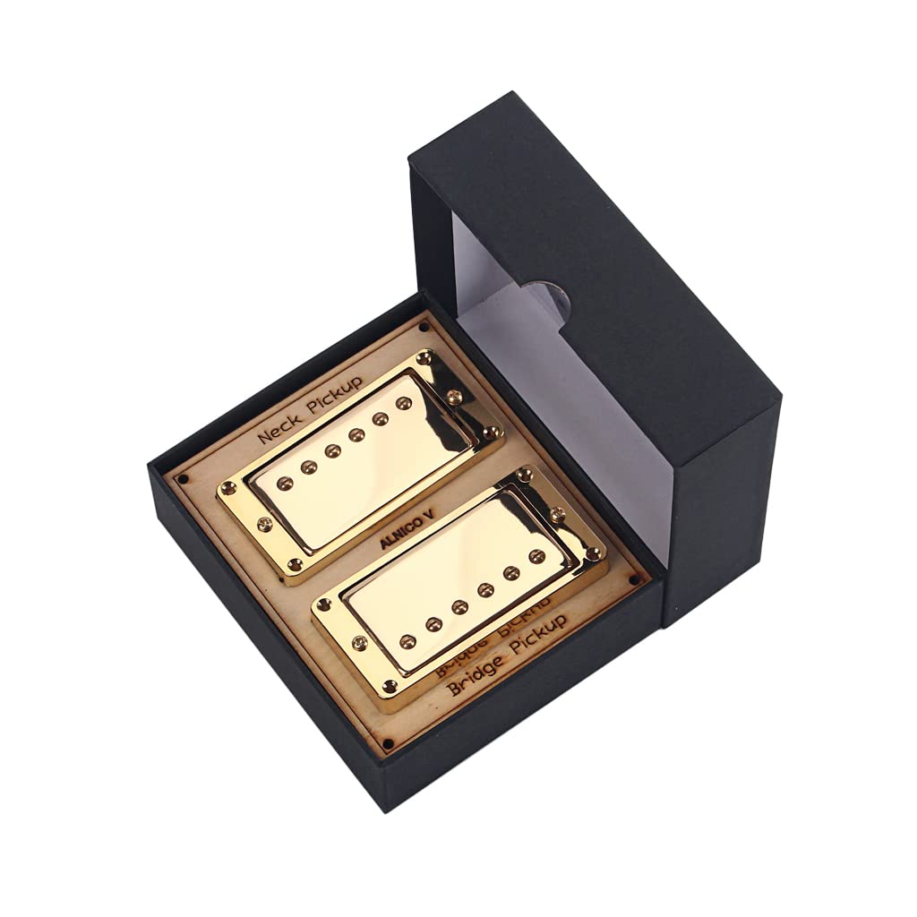 Ogdni Guitar Humbucker Pickups Set,Double Coil Neck and Bridge Pickup Replacement Parts for LP Electric Guitar