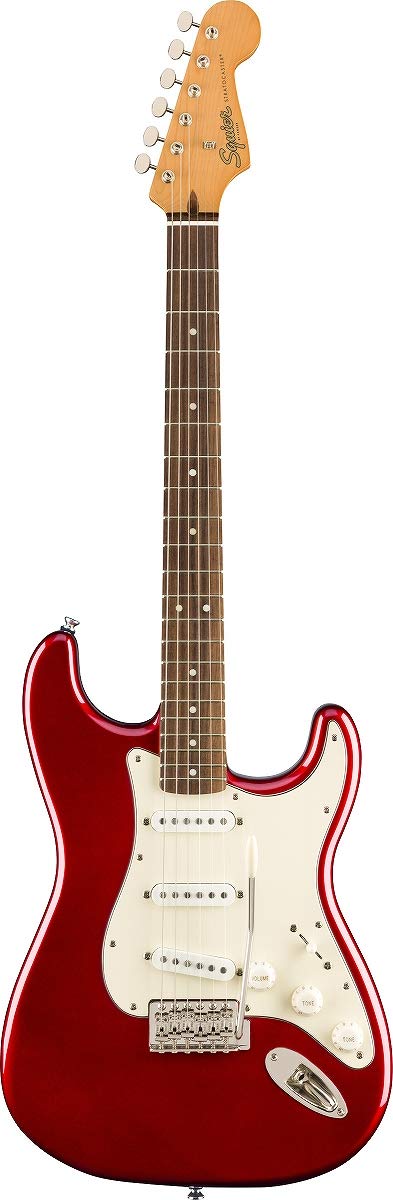 Squier Classic Vibe 60s Stratocaster Electric Guitar, with 2-Year Warranty, Candy Apple Red, Laurel Fingerboard