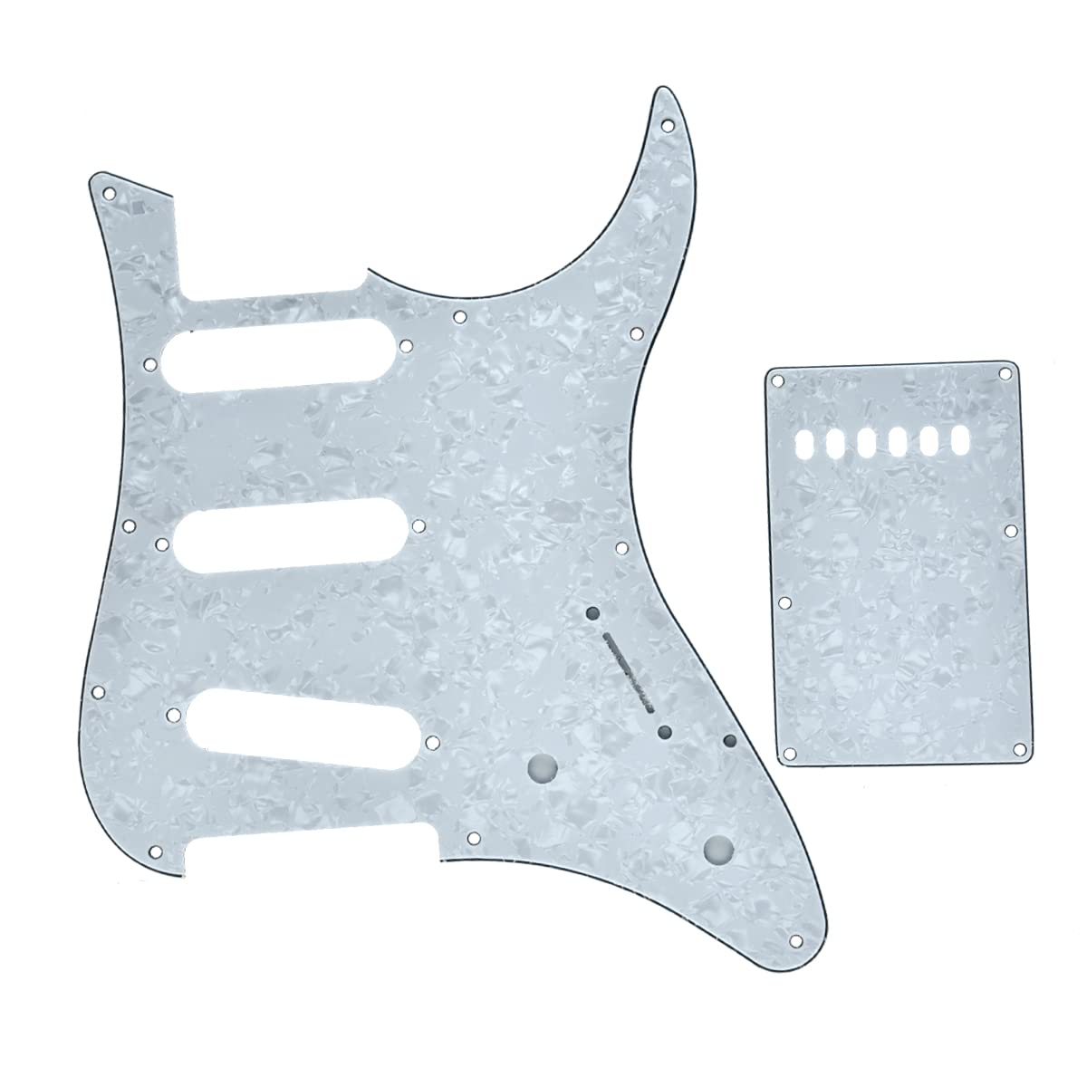 Kaish Guitar Sss Pickguard And Tremolo Trem Cover Back Plate Fits Yamaha Pacifica Guitar White Pearl
