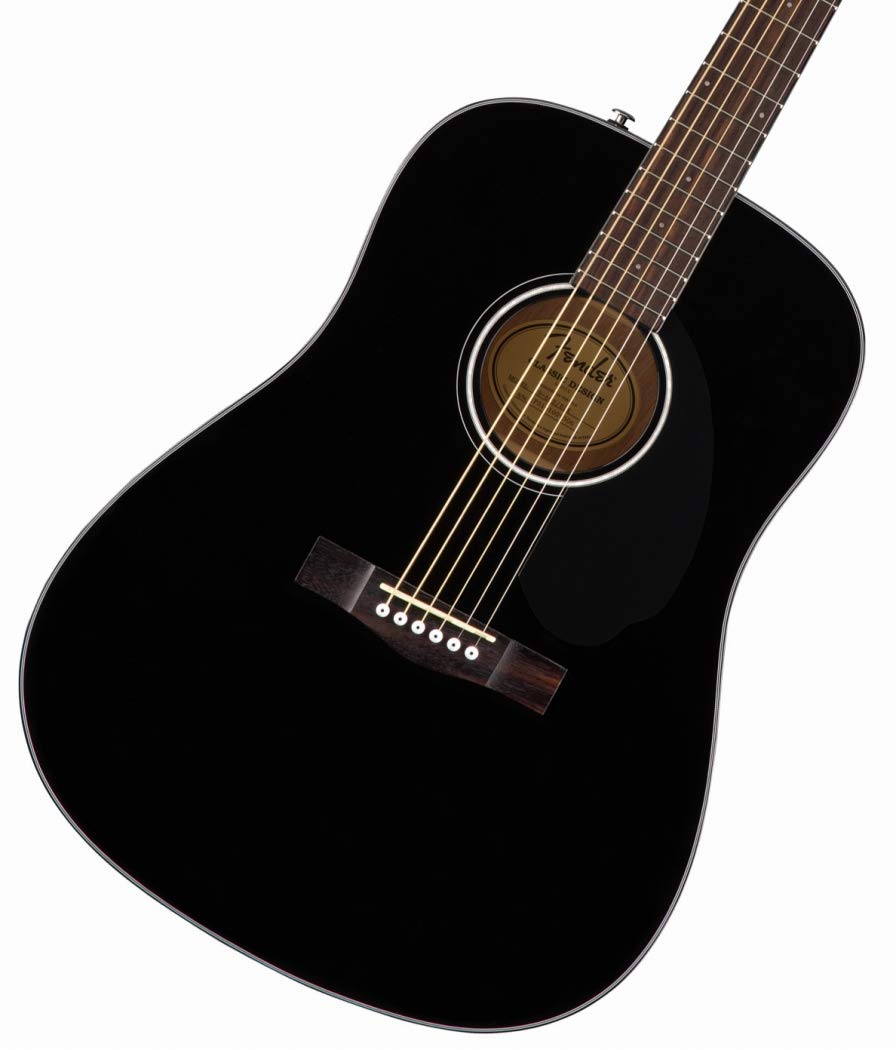 Fender Cd-60S Dreadnought Acoustic Guitar, With 2-Year Warranty, Black