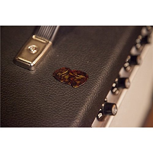Fender Classic Celluloid Guitar Picks 451 Shape, Tortoise Shell, Heavy, 12-Pack