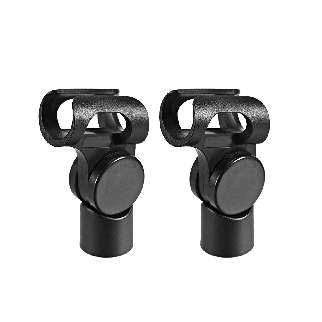 uxcell 2Pcs Universal Microphone Mic Clip Holder for 17mm Mic Stand Handheld 15mm Thread Dia