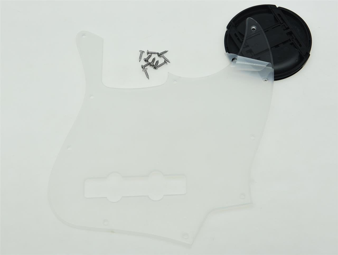 Kaish Clear 4 String J Bass Style Pickguard Bass Pick Guard Scratch Plate For Jazz J Bass Made In Usa/Mexico Transparent