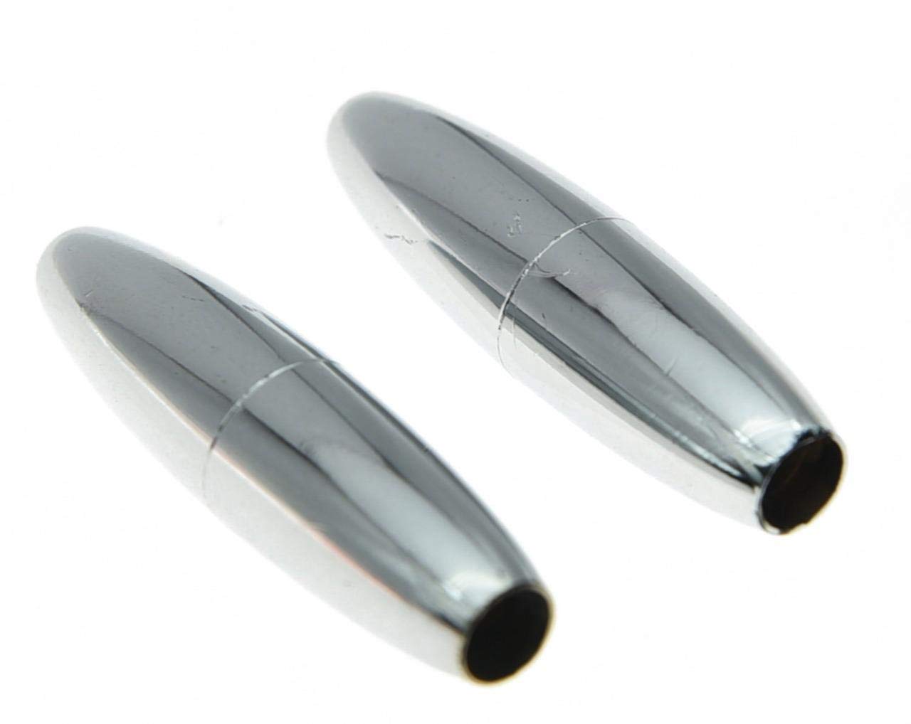 Kaish 2Pcs Chrome Plastic St Strat Guitar Tremolo Trem Arm Tip Whammy Bar Cap For Stratocaster