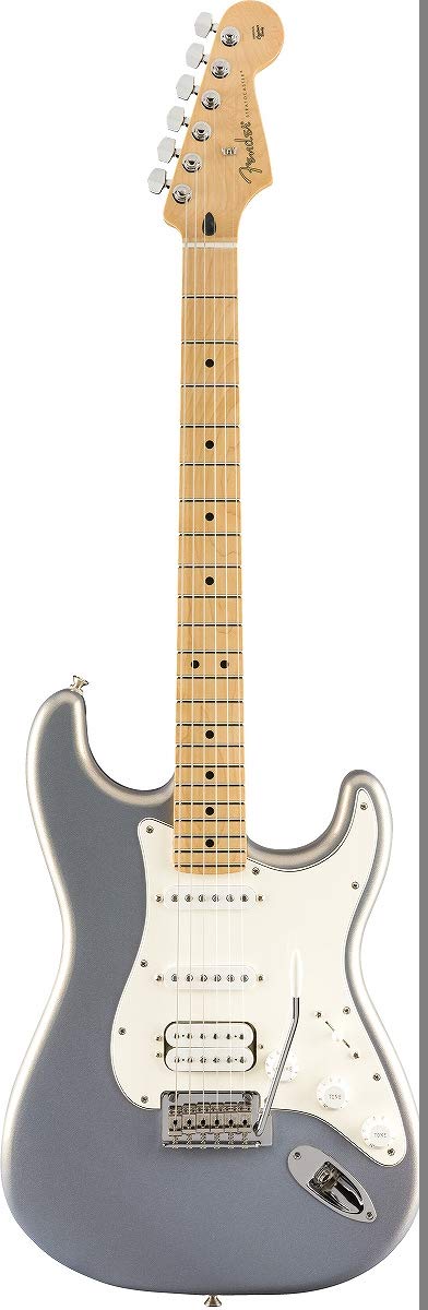 Fender Player Stratocaster HSS Electric Guitar, with 2-Year Warranty, Silver, Maple Fingerboard