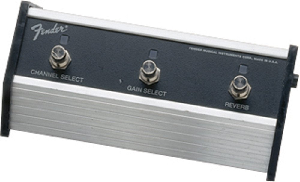 Fender 3-Button Footswitch: Channel/Gain/Reverb with 1/4-Inch Jack