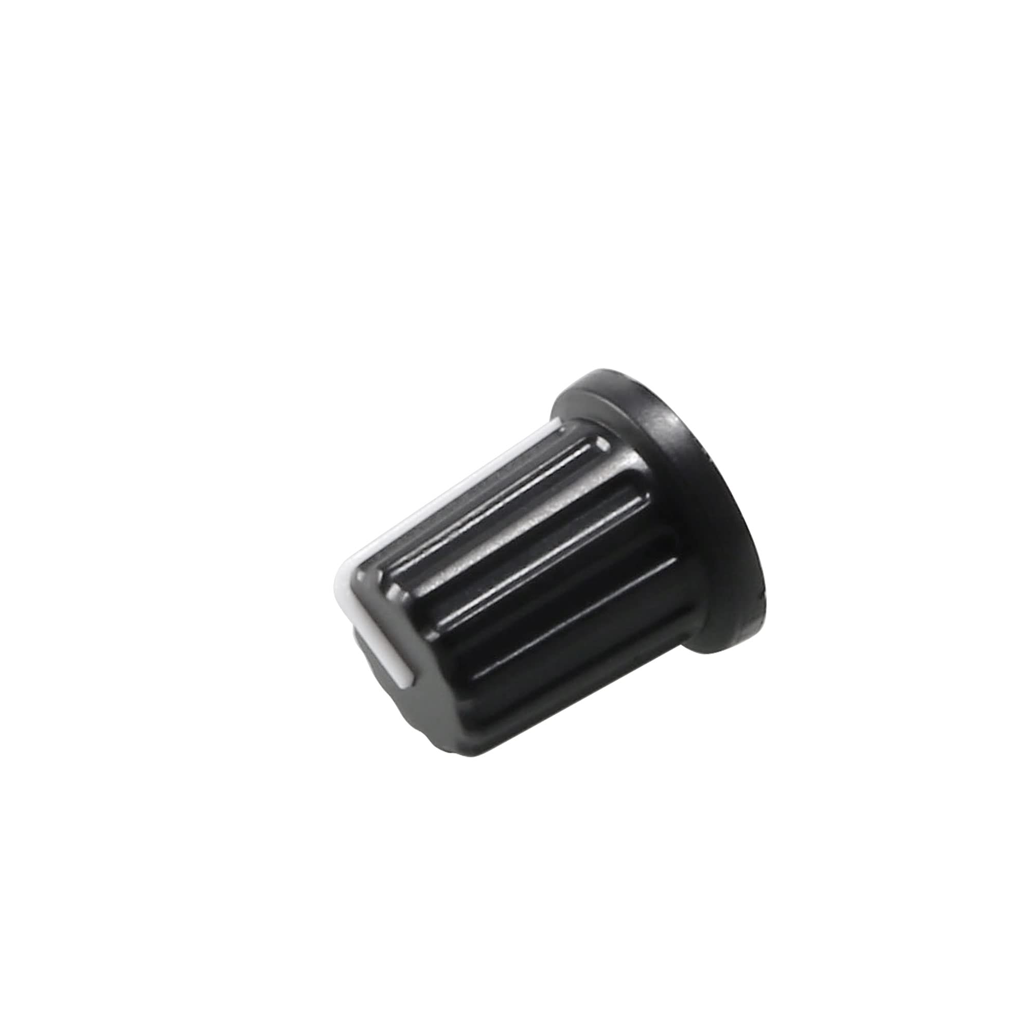 uxcell 5pcs, 6mm D Type Potentiometer Control Knobs for Electric Guitar Acrylic Volume Tone Knobs Black, White