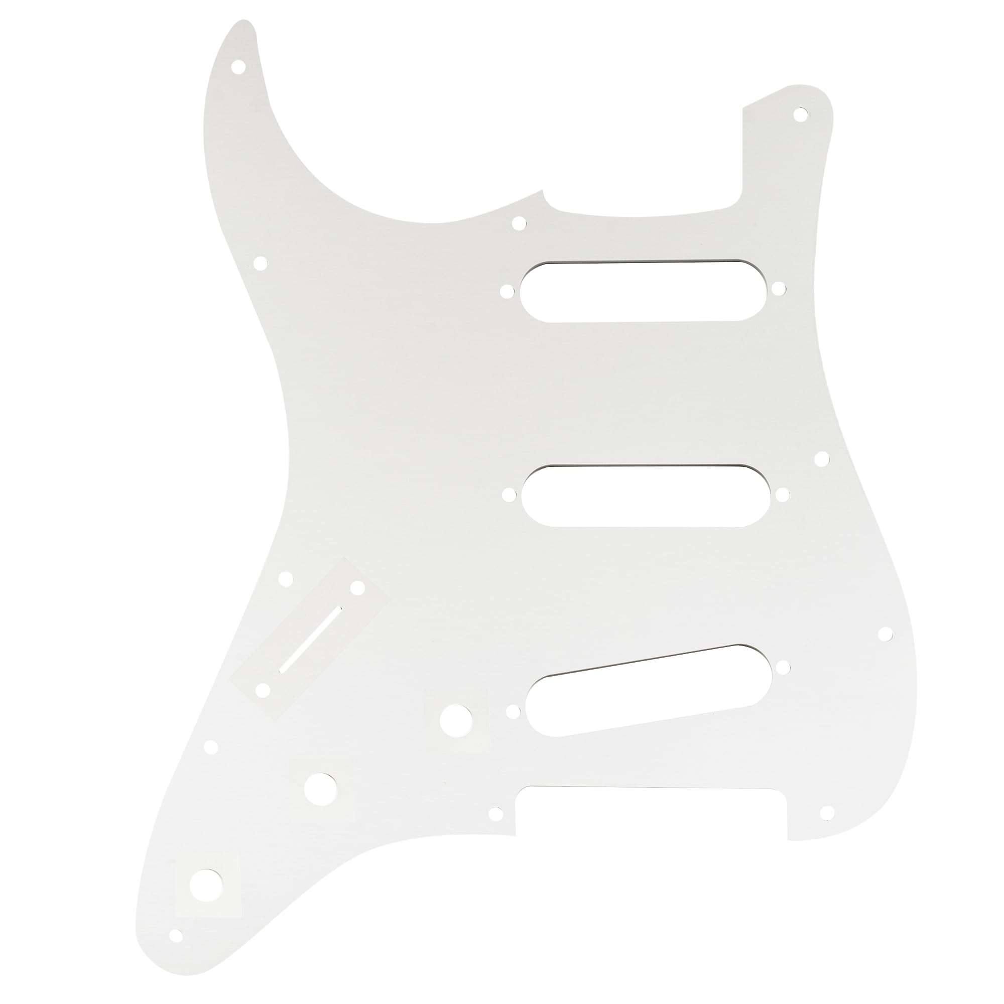 Musiclily Ultra 11 Holes Anodized Aluminum SSS Strat Pickguard ST Guitar Pickguard for American/Mexican Fender Standard Strat St