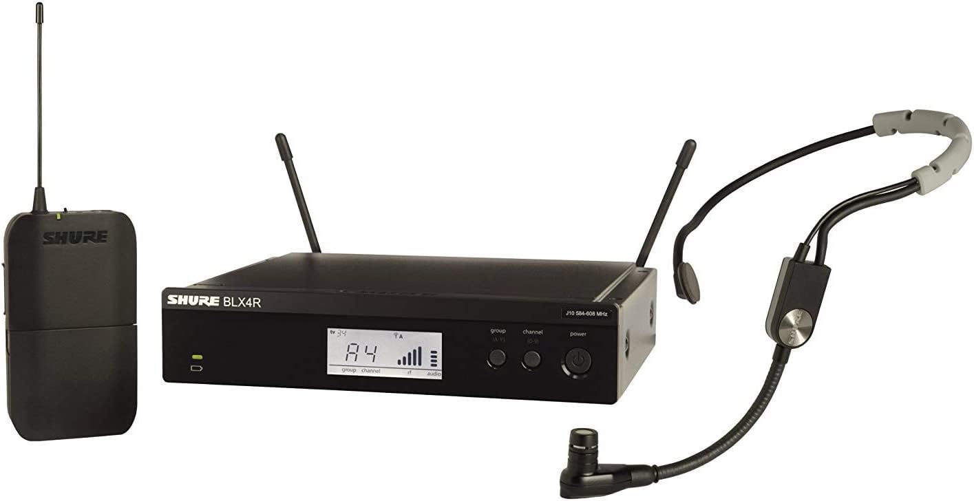 Shure BLX14R/SM35 UHF Wireless Microphone System - Perfect for Speakers, Performers, Presenting - 14-Hour Battery Life, 300 ft R